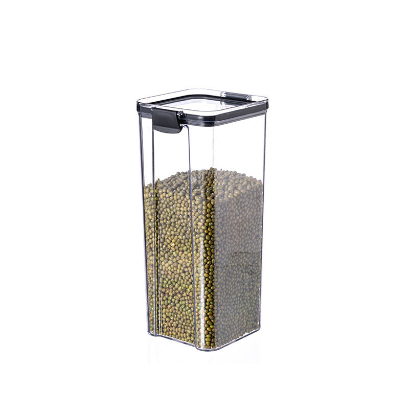 Transparent Kitchen Storage Jars with Seal Lids