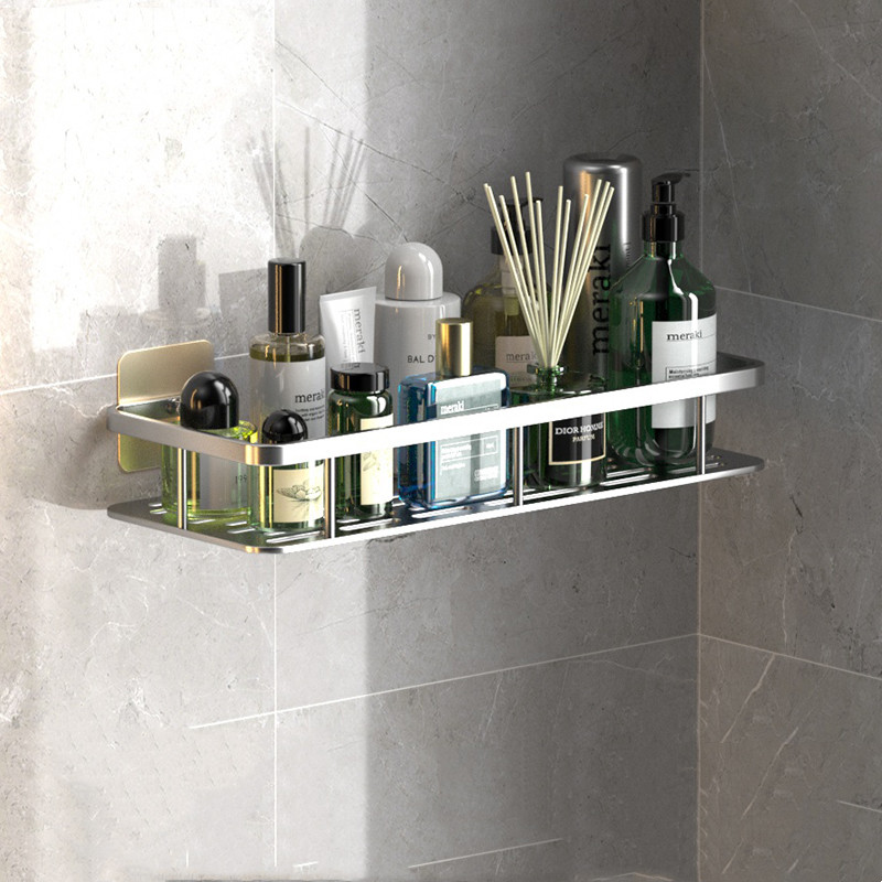 No-Drill Minimalist Bathroom Shelf