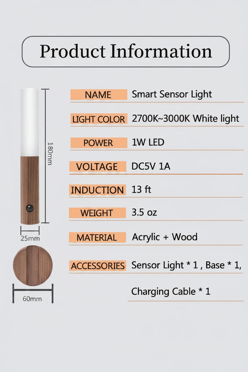Smart Motion Sensor Night Light