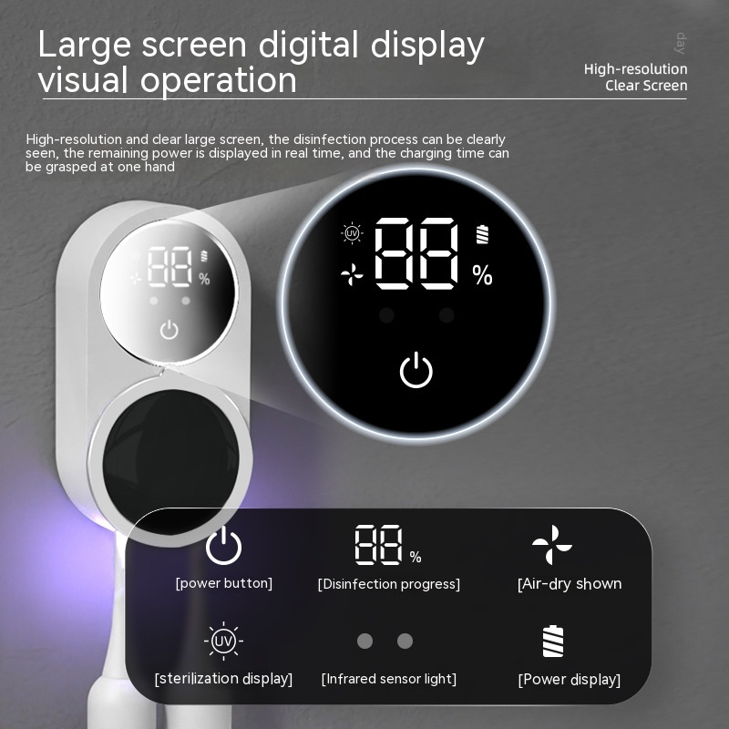 UV Toothbrush Sanitizer with Smart Sensor