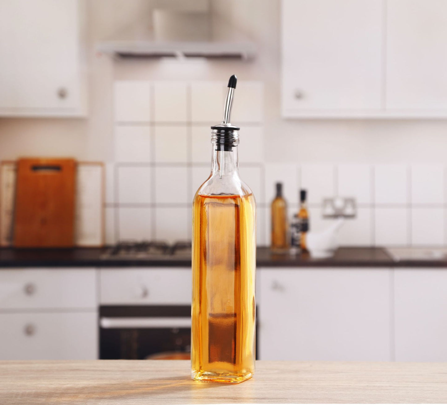 Dark Glass Olive Oil Bottle 2-Pack