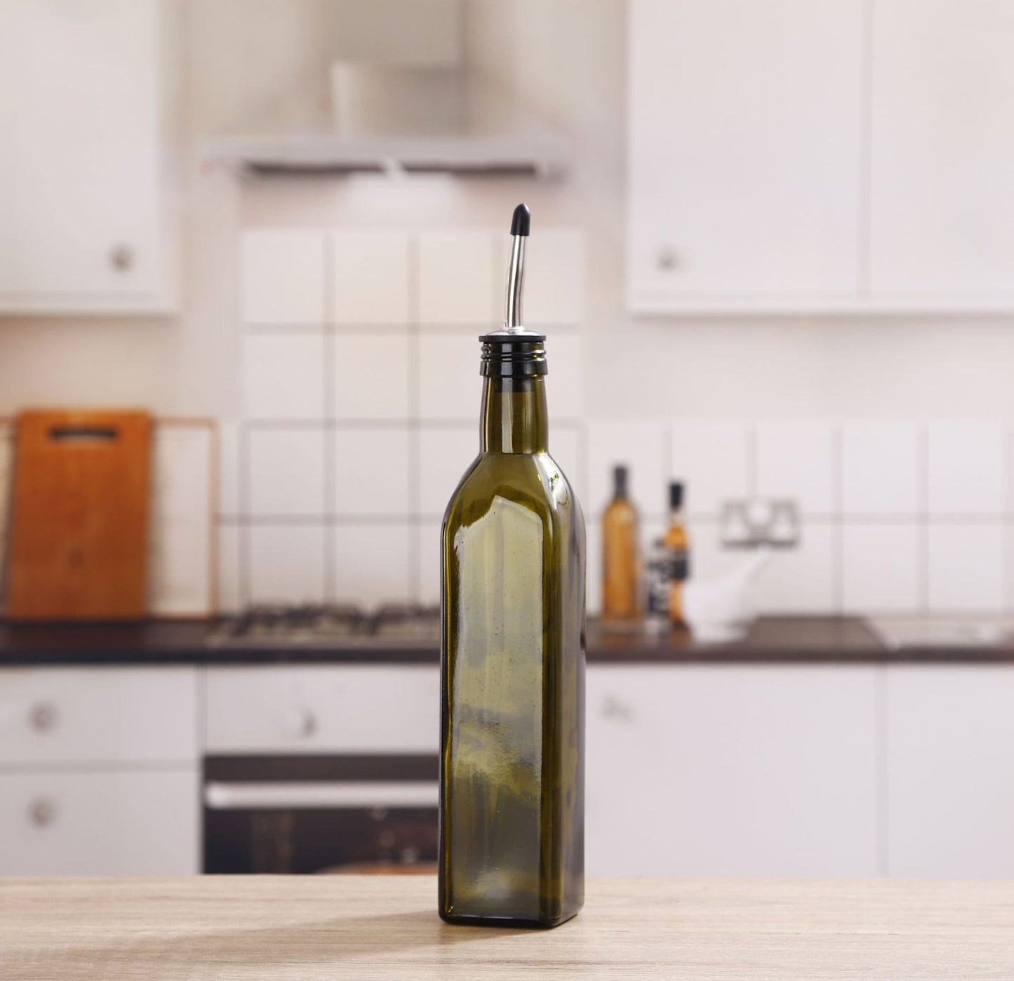 Dark Glass Olive Oil Bottle 2-Pack